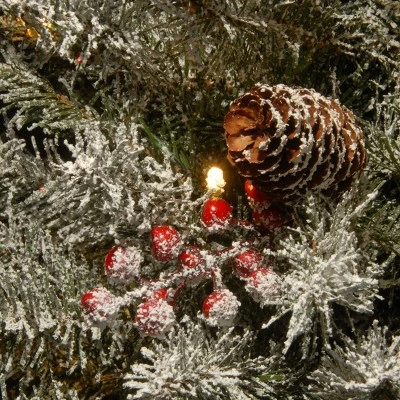 National Tree Company 3ft National Christmas Tree Company Dunhill Fir Berries & Pine Cones Artificial Pencil Christmas Tree LED 3 National Tree Company 3ft National Christmas Tree Company Dunhill Fir Berries & Pine Cones Artificial Pencil Christmas Tree LED