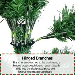 Yaheetech Pre-lit Spruce Artificial Christmas Tree with LED Lights -Outlet Xmas Decor Tree Store GUEST f1f43140 f446 4bc9 9430 cbb3a8fd8bf3