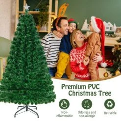 Tangkula 6' Pre-Lit Optical Fiber Artificial Christmas Tree w/ Multicolor LED Lights & Stand 14 Tangkula 6' Pre-Lit Optical Fiber Artificial Christmas Tree w/ Multicolor LED Lights & Stand -Outlet Xmas Decor Tree Store GUEST f324c787 e94b 4c39 9cb5 024e54161fdb