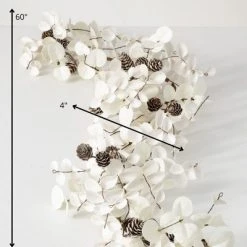 Sullivans Artificial White Eucalyptus Cone Garland White 60"H 6 Sullivans Artificial White Eucalyptus Cone Garland White 60"H -Outlet Xmas Decor Tree Store GUEST f331bfd2 7d35 4be7 a0ff dd2dec3b70af