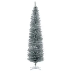 HOMCOM 82.75" Slim Noble Fir Unlit Artificial Christmas Tree with Realistic Branches and 499 Tips 27 HOMCOM 82.75" Slim Noble Fir Unlit Artificial Christmas Tree with Realistic Branches and 499 Tips -Outlet Xmas Decor Tree Store GUEST f4a53f2a 9d3c 40fe 9482 ba2a9d38b3ef