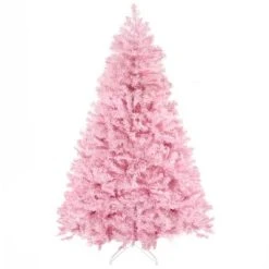 HOMCOM Artificial Christmas Tree Holiday Decoration with Auto Open, Steel Base, Wide Shape, Pink 14 HOMCOM Artificial Christmas Tree Holiday Decoration with Auto Open, Steel Base, Wide Shape, Pink -Outlet Xmas Decor Tree Store GUEST f5b44621 6ecc 4acd a481 a8bad99cac01