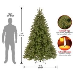National Tree Company 7.5 ft 'Feel Real' Artificial Full Downswept Christmas Tree, Green, Douglas Fir, Includes Stand -Outlet Xmas Decor Tree Store GUEST f6492c59 c521 499d b656 56e2f93f426a