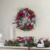 Northlight 52" Houndstooth Bows and Berries Artificial Christmas Swag, Unlit