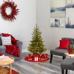 Nearly Natural Pre-Lit LED North Carolina Spruce Artificial Christmas Tree Clear Lights -Outlet Xmas Decor Tree Store GUEST f806dc7c 4529 4c8c 8ed9 71e472e00105