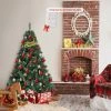 Costway 5Ft/6Ft/7Ft PVC Hinged Artificial Christmas Tree 410/648/968 Tips Holiday Decor with Metal Stand -Outlet Xmas Decor Tree Store GUEST f9eec67d cc9a 49a9 8511 c49a5ec5ec3b