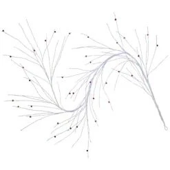 Northlight 6' x 6" Pre-Lit White Christmas Garland with Red Jingle Bells, Multi-Color Lights -Outlet Xmas Decor Tree Store GUEST fa18c61f 0c9d 4f87 85f8 7295610888c1