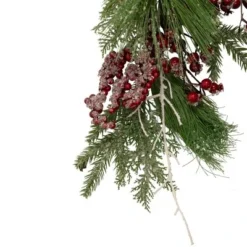 Northlight 28" Frosted Red Berries and Pine Cones Artificial Christmas Teardrop Swag -Outlet Xmas Decor Tree Store GUEST fa536d82 cdcd 4d07 b202 12c91143f7bd