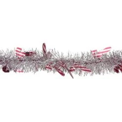 Northlight 50' x 3" Silver Christmas Candy Cane Wrapped Tinsel Garland - Unlit -Outlet Xmas Decor Tree Store GUEST faad063b 9305 4cbf 9cc3 444bf4ff1c49