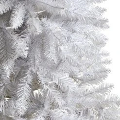 Nearly Natural 4-ft Slim White Artificial Christmas Tree with 100 Warm White LED Lights and 293 Bendable Branches -Outlet Xmas Decor Tree Store GUEST fad83624 695d 4f59 a369 4ef75f87db30