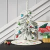 19" Unlit Flocked Indexed Downswept Pine Artificial Christmas Tree with Round Base - Wondershop™