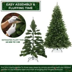 Casafield Artificial Green Spruce Christmas Tree with Metal Stand -Outlet Xmas Decor Tree Store GUEST fbb73196 2acb 401a b29d fe1a22ae99b2