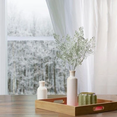 Northlight 18" Green Glittered Leaves Artificial Christmas Spray 3 Northlight 18" Green Glittered Leaves Artificial Christmas Spray