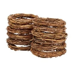 Juvale 12 Pack Small Grapevine Wreaths for Crafts, DIY Wedding Decorations, Christmas Ornaments, Holiday Decor, 4 in -Outlet Xmas Decor Tree Store GUEST fce9b940 0335 44b1 ae48 939a74aa7111