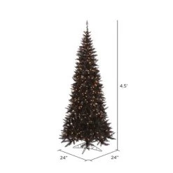 Vickerman Black Fir Slim Artificial Christmas Tree -Outlet Xmas Decor Tree Store GUEST fde86ec7 6e65 4c73 b2bb 17a73b373aae