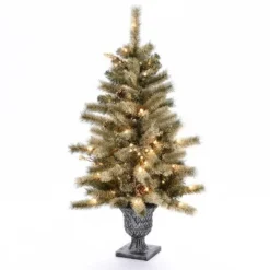 LuxenHome Set of 2 4Ft Pre-Lit LED Artificial Flocked Pine Christmas Tree with Pine Cones and Urn Pot 16 LuxenHome Set of 2 4Ft Pre-Lit LED Artificial Flocked Pine Christmas Tree with Pine Cones and Urn Pot -Outlet Xmas Decor Tree Store GUEST fe3b9f39 ad2a 4ebf 83c3 efd4e29b206f