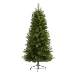 Nearly Natural 6’ Slim West Virginia Mountain Pine Artificial Christmas Tree