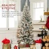 Best Choice Products Pre-Lit Artificial Snow Flocked Pencil Christmas Tree Holiday Decoration -Outlet Xmas Decor Tree Store GUEST ff558c3d 5289 4ad8 849b 99c82d1f70ea