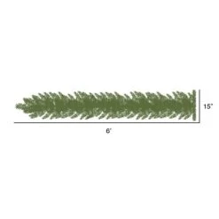Vickerman 6' x 15" Boulder Pine Artificial Christmas Garland, Unlit